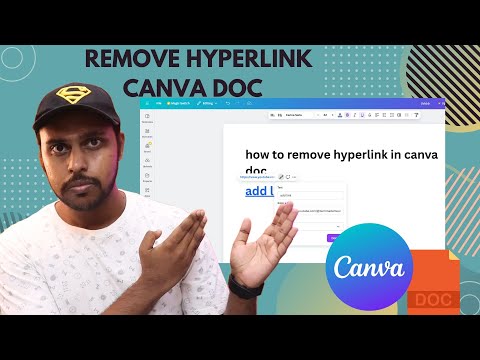 How to remove hyperlink canva doc | remove hyperlink canva doc