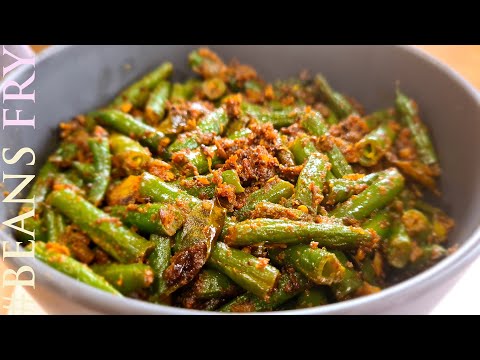 Seseme Beans Fry / Beans Fry Recipe / Roasted Seseme Beans Fry