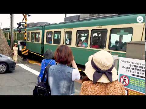 東京必去景點！鎌倉高校前電車平交道！