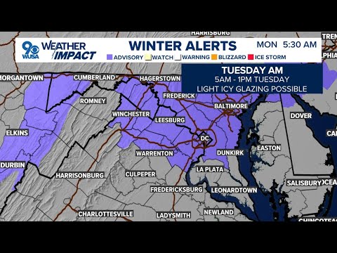 DMV Morning Forecast: Dec. 23, 2024 | Very cold start, chilly finish Monday