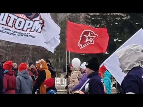 Стартовали под звон колоколов🔔Омск Рождественский полумарафон 🏃‍♂️🏃‍♀️❄❄❄