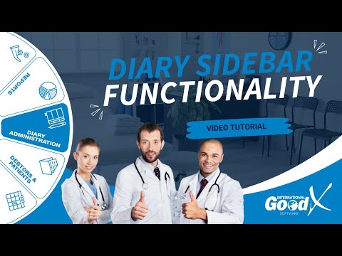 GoodX Web App - Diary Sidebar Functionality