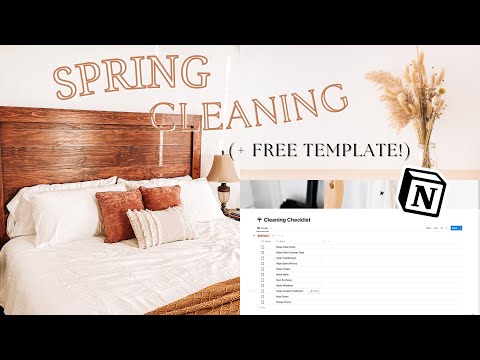 2023 Spring Cleaning | How I Manage Cleaning My House (+ FREE Notion Template)