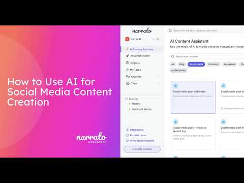 How to Use Narrato's AI Social Media Content Creation Tools