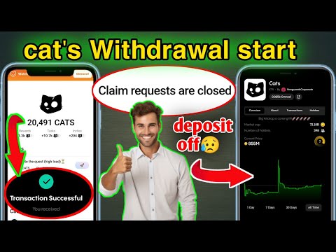 cats withdrawal in bybit | cats Withdrawal update | deposit off😱 | #cats #catsairdrop