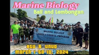 4K Marine Biology Kwansei Gakuin University and Udayana University on March 1–10, 2024