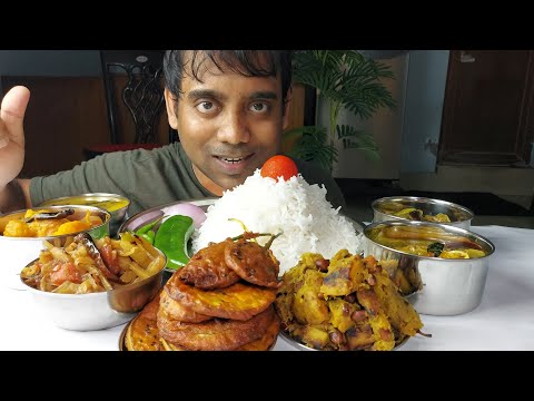 FOOD MUKBANG DELICIOUS VEG THALI EATING SHOW