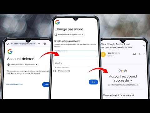 How to Recover Deleted Google Account WITHOUT Phone Number Recovery Email and Password 2024