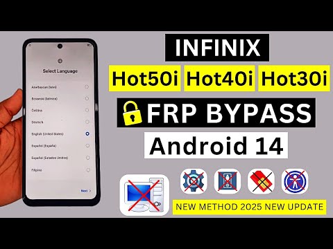 Infinix Hot50i | Hot40i | Hot30i Frp Bypass Android 14 ✅ | New Solution | Google Account Unlock 2025