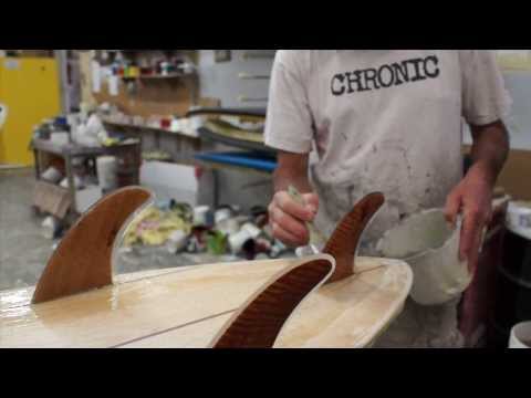 Dick Brewer Balsa Surfboard Lamination