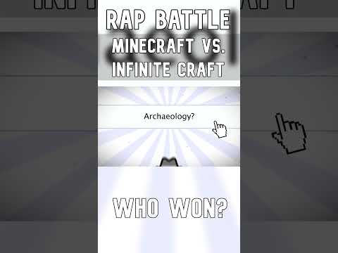 MINECRAFT vs. INFINITE CRAFT pt. 1 #shorts #minecraft #infinitecraft #rapbattle #rap