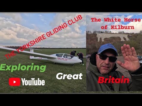 The Yorkshire Gliding club /White Horse of Kilburn Tourist Attractions | Travel Vlog