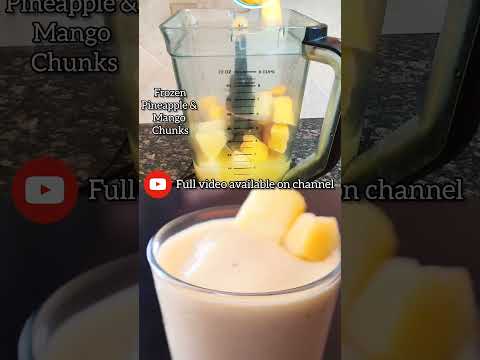 Creamy Pineapple Mango Banana Smoothie #shorts