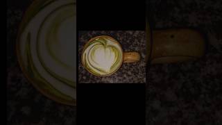 Matcha green tea latte #latteeart #shortvideo #matcha