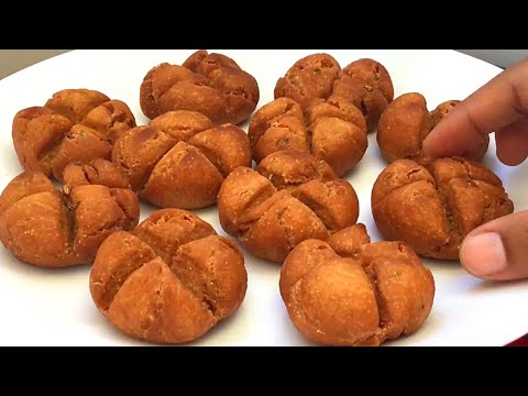 గోధుమపిండితో హెల్తీ, టేస్టీ స్నాక్ రెసిపీ| Tea shop kaja recipe in Telugu| Khajoor recipe|Split cake