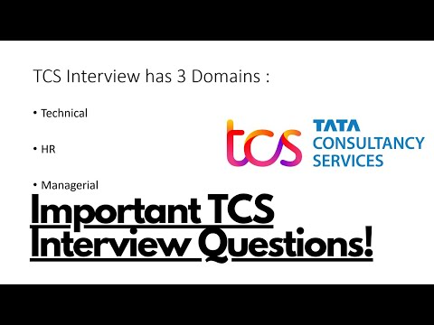 TCS Important Interview Questions | Technical + HR + Managerial Questions  🔥🔥