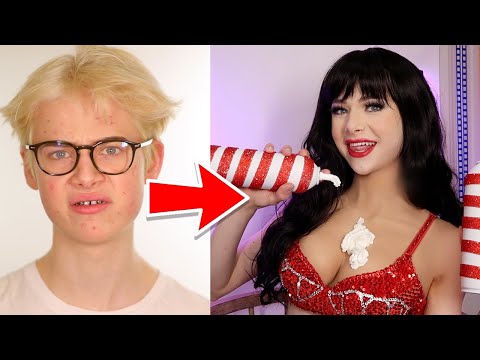 BOY TO GIRL TRANSFORMATION | Katy Perry inspired