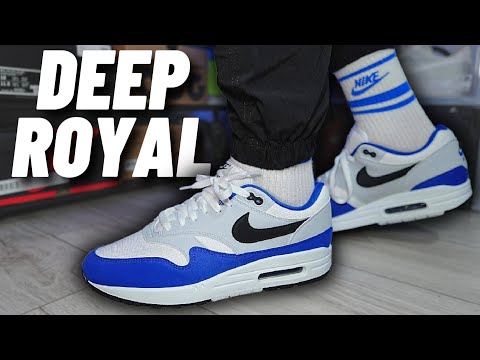 Nike Air Max 1 Deep Royal Blue On Feet Review