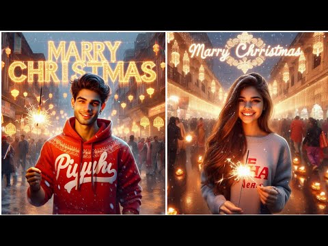 Merry Christmas Ai Photo Editing | Happy Christmas Ai Photo Editing | Christmas Photo Editing 2024