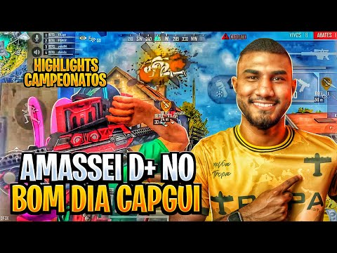 JOGUEI MUITO NO BOM DIA CAPGUI😱HIGHLIGHTS EM CAMPEONATO💚FREE FIRE💙