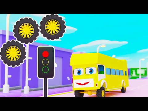 Wheels On The Bus | Go Round and Round | Kid's Favorite Nursery Rhyme | Pilli Go Preschool Rhymes