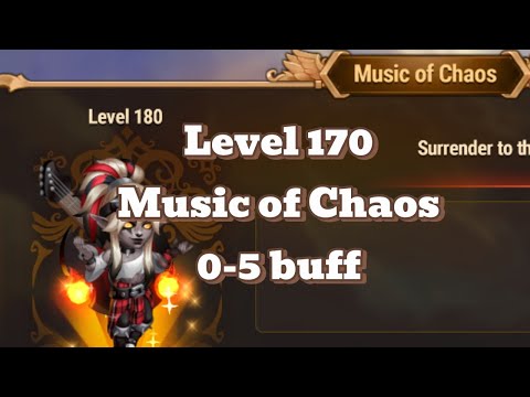 Hero Wars Music of Chaos Level  170 |  0-5 buff