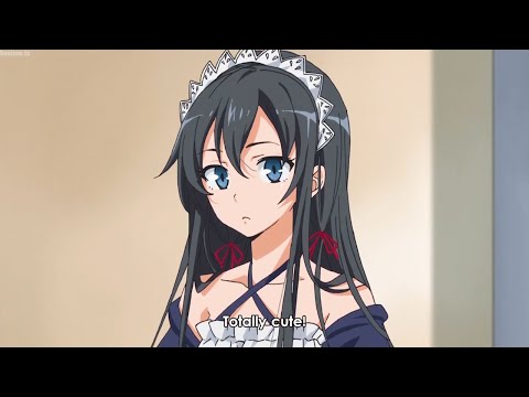 Yukino dressed as a waitress! ウェイトレスに扮した雪乃! Yahari Ore no Seishun