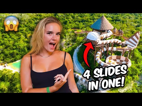 Riding The World’s Biggest Water Slide In The Jungle!