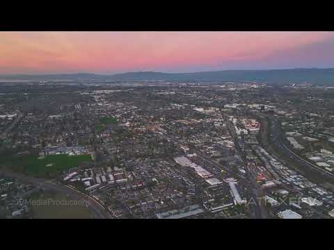 San Jose v1.0 & Los Gatos Areas, California v2.0 | 4K HDR | Drone | Royalty Free