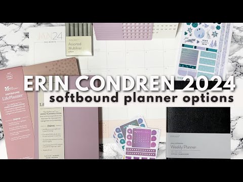 2024 ERIN CONDREN SOFTBOUND PREVIEW | Look Inside NEW Lifeplanner & Focused Planner + Compare Sizes