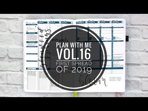 Plan With Me! | Vol. 16 - First Passion Planner Spread of 2019