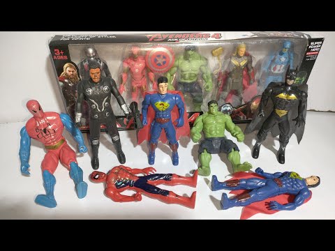 AVENGERS TOYS/Action Figure/Unboxing/Cheap Price/Ironman, Batman, Spiderman/Toys/ASMR