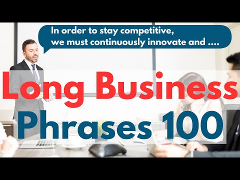 Listening Practice with Long Business English Phrases "BOOST Your Listening Skills!"