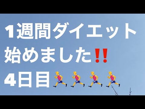 1週間ダイエット🏃‍♂️4日目☘️