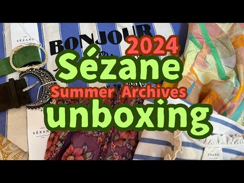 #セザンヌ#sezane#artemis#louve#noemia#gael#mariniere#pierro#開封動画【セザンヌsummer2024】♡フラワープリント再来♡アーカイブセール戦利品♡