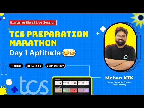 TCS Preparation Marathon 2025 | Day-1 Aptitude