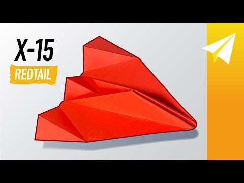 Paper Airplane Spaceship with Rocket Boosters! — How to Make X-15 RedTail by Evan Brus — Tutorial