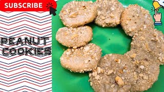 3  ingredients  Peanut Cookies  Recipe || Eggless & Without Oven || New year ke Special Biscuits