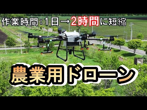 【作業時間１日→２時間】農業用ドローンを用いた薬剤散布（北海道更別村）