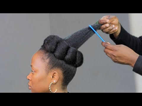 How To Style Your 4c Natural Hair Updo . Step By Step For Beginners.