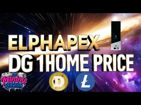 Elphapex DG Home 1 Doge / LTC / Bells Scrypt ASIC Pricing & Shipping Info! Best Home Crypto Miner ?