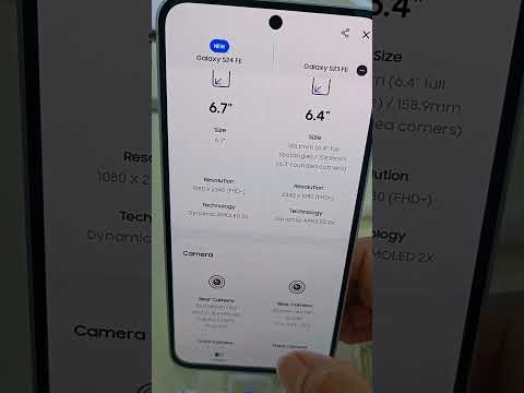 Galaxy S24 FE Vs Galaxy S23 FE Full Specs Review #samsung