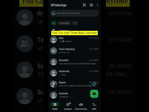 Delete WhatsApp 'Unread' Tab #howto #whatsapp