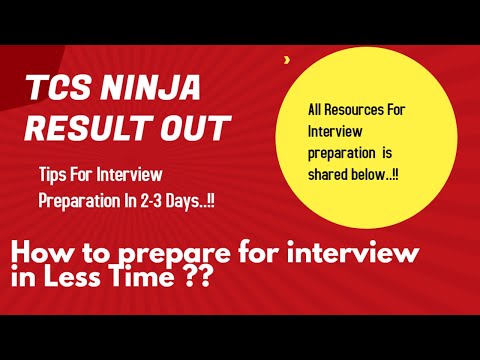 Tcs ninja interview preparation tips | tcs ninja interview experience  #tcs #ninja #nqt #placementor