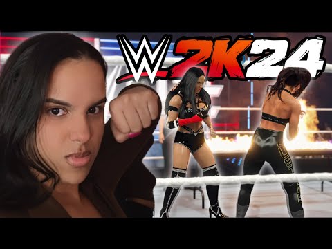 WWE 2K24 MyRISE #3 - SHE WAS TALKING TRASH.. SO I SET THE TABLE ON FIRE!