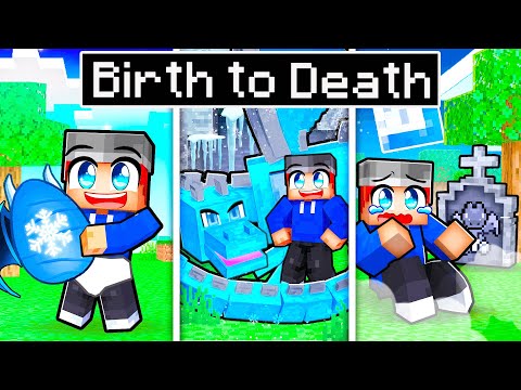 BIRTH TO DEATH of an ICE DRAGON in Minecraft!