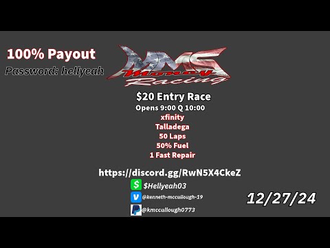 MMS Money Racing | Talladega | 12/27/24 | PGR eSports