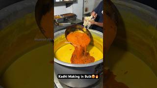 Kadhi Making in Bulk😍🔥|| Indian Street Food