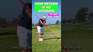 SO ACCURATE! Bryson DeChambeau Slow Motion Driver Swing Analysis (DTL) #golf #golfswing