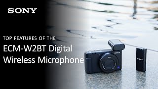 Sony | ECM-W2BT Digital Bluetooth Wireless Microphone and ECM-LV1 Lavalier Microphone Overview